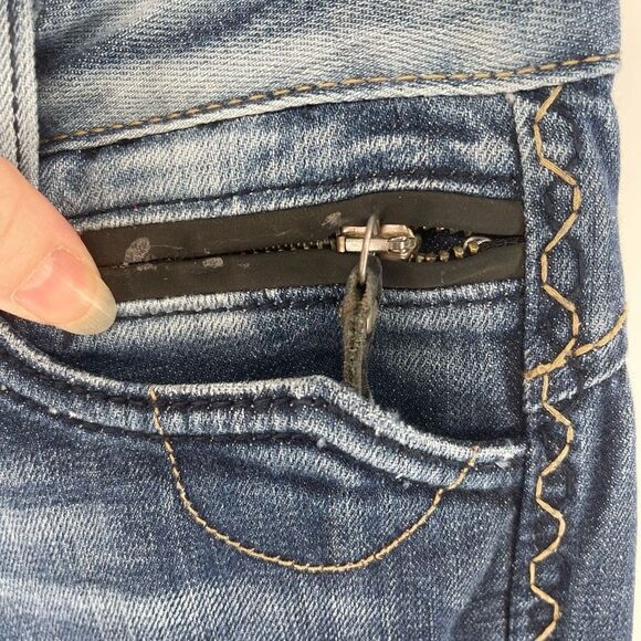 Rerock for Express Women's Bootcut Jeans Denim Mid Rise Medium Wash Blue Size 6 - Picture 8 of 12